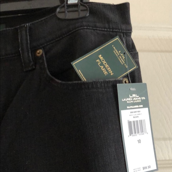 Lauren Modern Flare Black Jeans - Picture 2 of 3